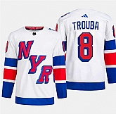 Men's New York Rangers #8 Jacob Trouba White 2024 Stadium Series Stitched Jersey Dzhi,baseball caps,new era cap wholesale,wholesale hats
